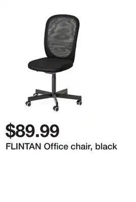Ikea FLINTAN Office chair, black offer