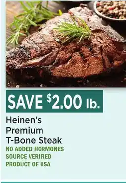 Heinen's Heinen's Premium T-Bone Steak offer