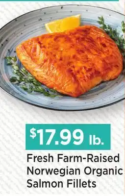 Heinen's Fresh Farm-Raised Norwegian Organic Salmon Fillets offer