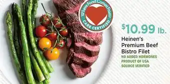 Heinen's Heinen's Premium Beef Bistro Filet offer