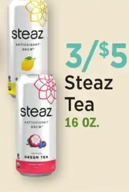Heinen's Steaz Tea offer
