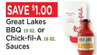 Heinen's Great Lakes BBQ 19 OZ. or Chick-fil-A 16 OZ. Sauces offer