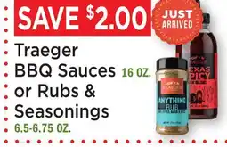 Heinen's Traeger BBQ Sauces 16 OZ. or Rubs & Seasonings 6.5-6.75 OZ offer