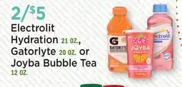 Heinen's Electrolit Hydration 21 OZ., Gatorlyte 20 OZ. or Joyba Bubble Tea 12 OZ offer