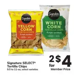 Albertsons Signature SELECT Tortilla Chips - 9.5 to 11-oz, select varieties offer