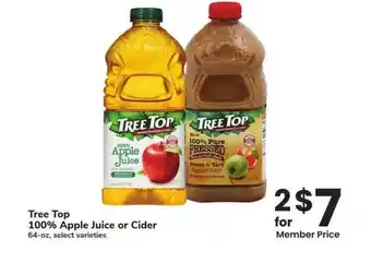 Albertsons Tree Top 100% Apple Juice or Cider - 64 - oz, select varieties offer