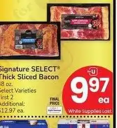 Albertsons Signature SELECT Thick Sliced Bacon - 48 oz. Select Varieties offer