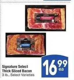 Albertsons Signature Select Thick Sliced Bacon - 3 lb., Select Varieties offer