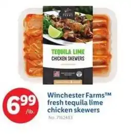 Lidl Winchester Farms fresh tequila lime chicken skewers offer
