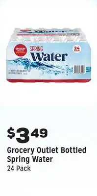 Grocery Outlet Bottled Spring Water offer