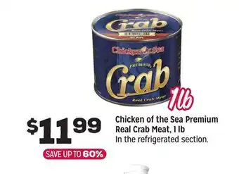 Grocery Outlet Chicken of the Sea Premium Real Crab Meat, 1 lb offer
