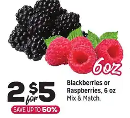 Grocery Outlet Blackberries or Raspberries, 6 oz offer