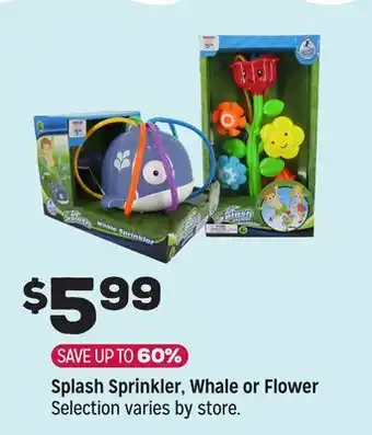 Grocery Outlet Splash Sprinkler, Whale or Flower offer