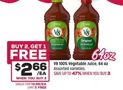 Grocery Outlet V8 100% Vegetable Juice, 64 oz offer