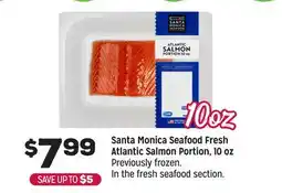 Grocery Outlet Santa Monica Seafood Fresh Atlantic Salmon Portion, 10 oz offer