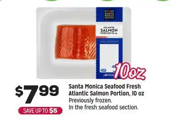 Grocery Outlet Santa Monica Seafood Fresh Atlantic Salmon Portion, 10 oz offer