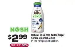 Grocery Outlet Natural Bliss Zero Added Sugar Vanilla Creamer, 32 oz offer