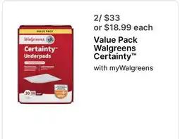 Walgreens Value Pack Walgreens Certainty offer