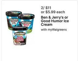 Walgreens Ben & Jerry's or Good Humor Ice Cream offer
