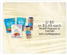 Walgreens Nice! Peanuts or Trail Mix offer