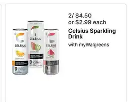 Walgreens Celsius Sparkling Drink offer