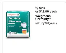 Walgreens Walgreens Certainty offer
