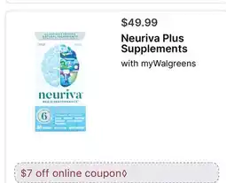 Walgreens Neuriva Plus Supplements offer