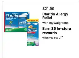 Walgreens Claritin Allergy Relief offer