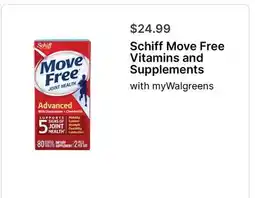 Walgreens Schiff Move Free Vitamins and Supplements offer