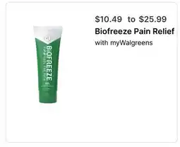 Walgreens Biofreeze Pain Relief offer
