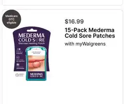 Walgreens 15-Pack Mederma Cold Sore Patches offer