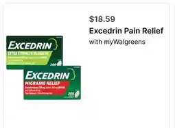 Walgreens Excedrin Pain Relief offer