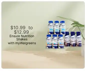 Walgreens Ensure Nutrition Shakes offer