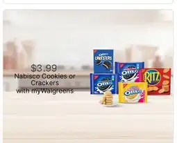 Walgreens Nabisco Cookies or Crackers offer