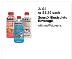 Walgreens SueroX Electrolyte Beverage offer