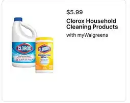 Walgreens Clorox Household Cleaning Products offer