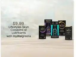 Walgreens Lifestyles Skyn Condoms or Lubricants offer