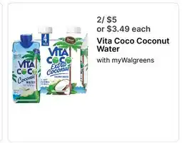 Walgreens Vita Coco Coconut Water offer