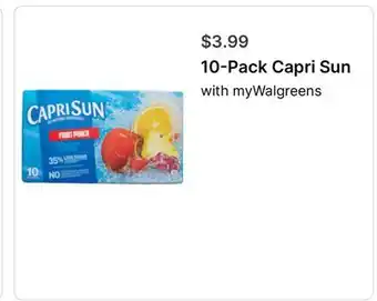 Walgreens 10-Pack Capri Sun offer