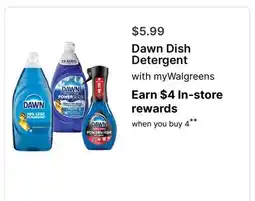 Walgreens Dawn Dish Detergent offer