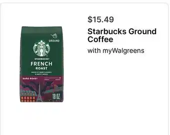 Walgreens Starbucks Ground Coffee offer