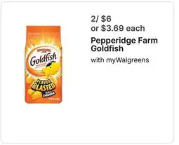 Walgreens Pepperidge Farm Goldfish offer