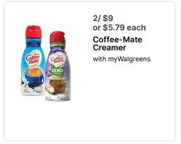 Walgreens Coffee-Mate Creamer offer