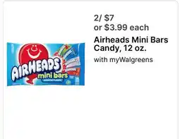 Walgreens Airheads Mini Bars Candy, 12 oz offer