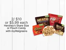 Walgreens Hershey's Share Size or Pouch Candy offer
