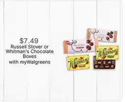Walgreens Russell Stover or Whitman's Chocolate Boxes offer