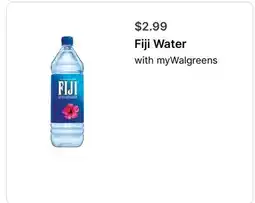 Walgreens Fiji Water offer