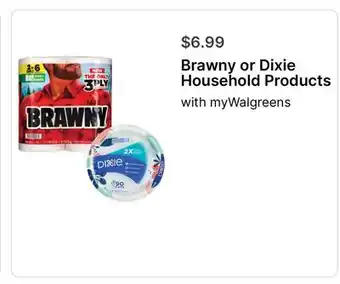 Walgreens Brawny or Dixie Household Products offer