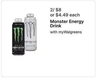 Walgreens Monster Energy Drink offer
