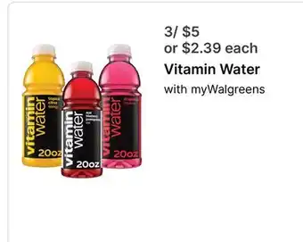 Walgreens Vitamin Water offer